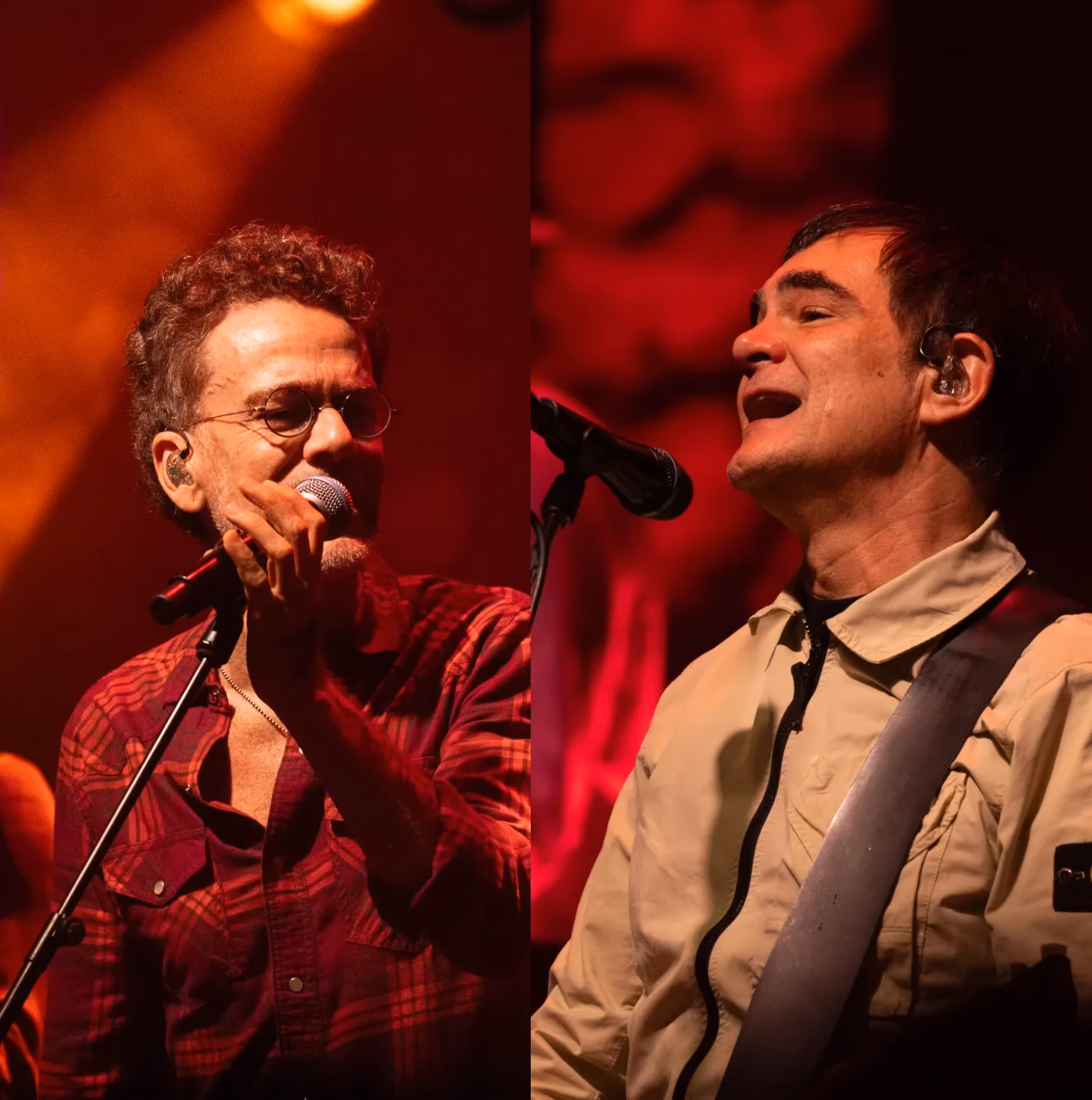 Cantores se apresentando em show exclusivo na etapa final da Porsche Cup Brasil